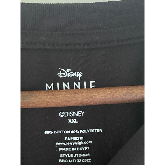 Disney Junior Short Sleeve Black Minnie‎ Mouse Size XXL - Picture 4 of 5